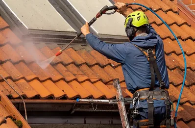 Démoussage et hydrofuge de toiture à Roquefort-les-Cascades